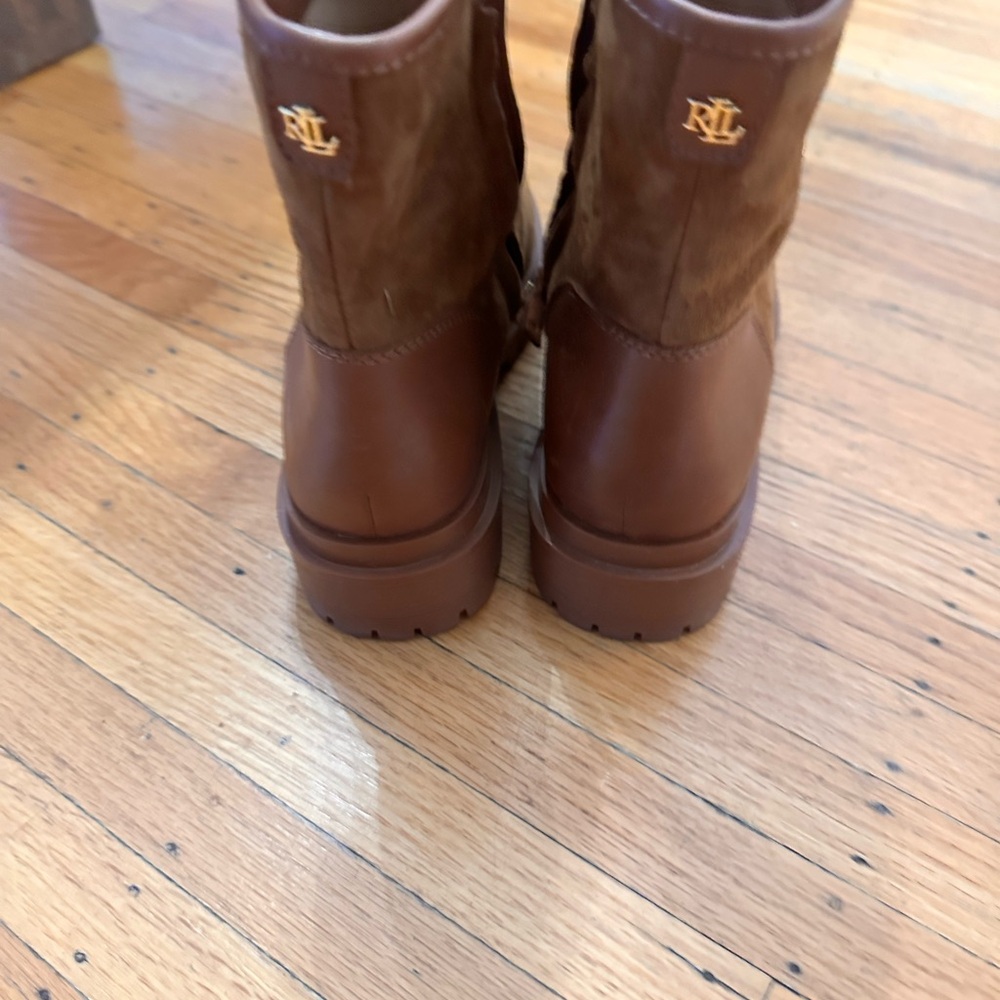 Brand new never worn Ralph Lauren suede booties
